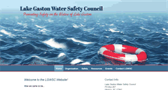 Desktop Screenshot of lakegastonwatersafetycouncil.com